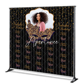 Aperturee - Aperturee Gold Purple Masquerade Custom Step And Repeat Banner